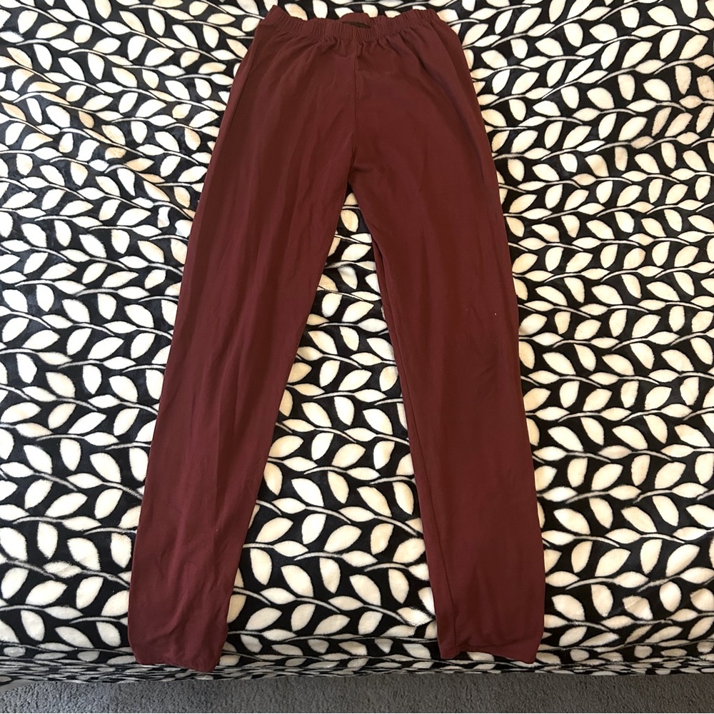 Stylish Burgundy Pants